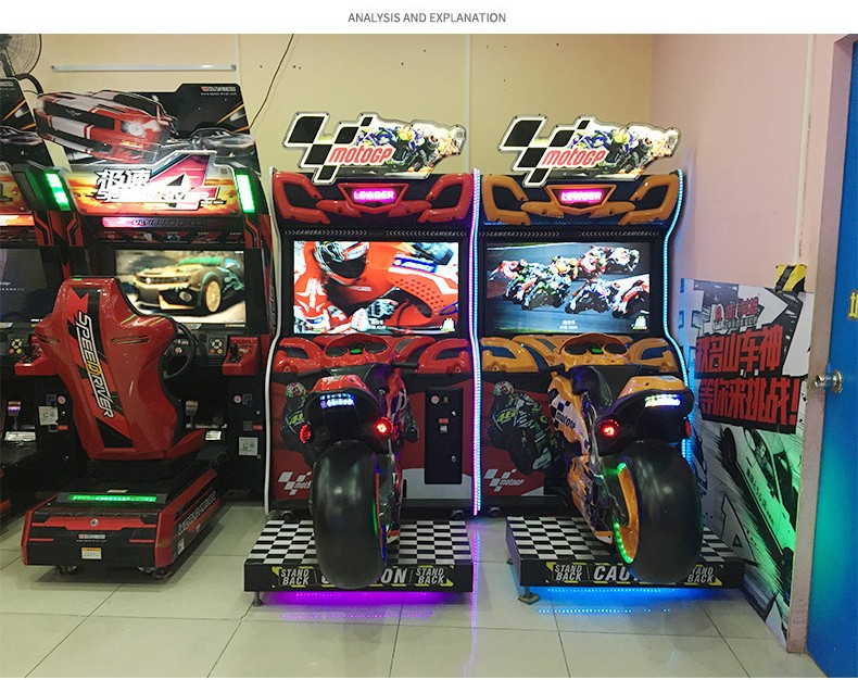 W230*D280*H260CM Moto Gp Simulateur Arcade Machine De Jeu Simulator Moto Racing Game Machine