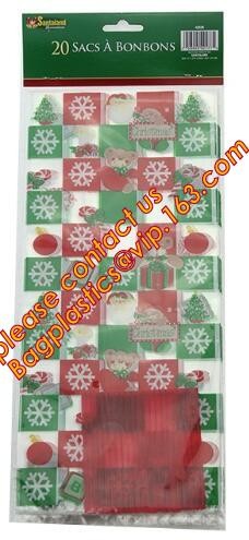 OPP plastic printing transparent sandwich goodie wedding christmas cookie packaging bread halloween candy bag bagease