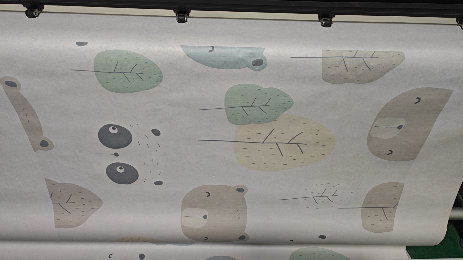 Advertising Company Full Color Large Format Inkjet Plotter Paper Pattern Color Plotter