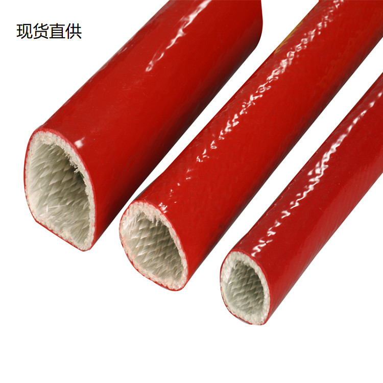 Alkali Free Silicone Rubber Fiberglass Sleeving 4mm Fiberglass Braided Sleeving