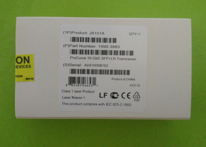 J9151A Optical Fiber Module 10KM 1310NM 10GB 3.3 / 5 Volts With DDMI