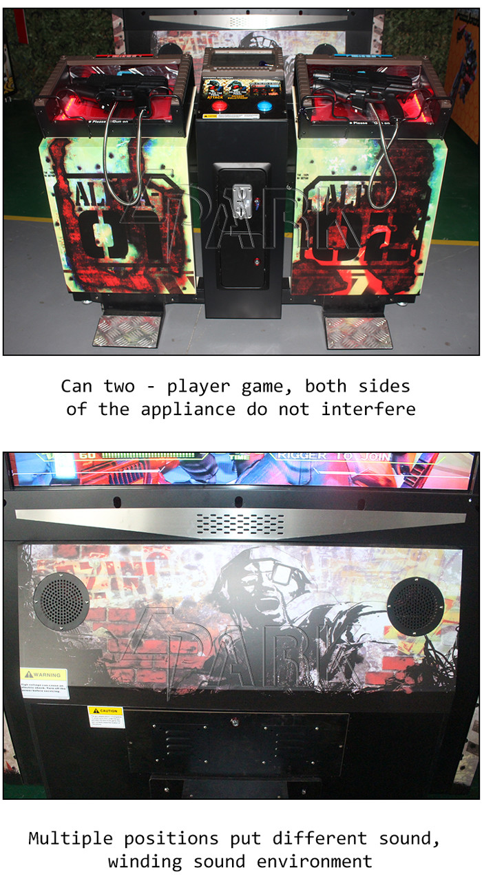 Razing Storm Laser Simulator Electronic Gun Game Machine 55 Lcd
