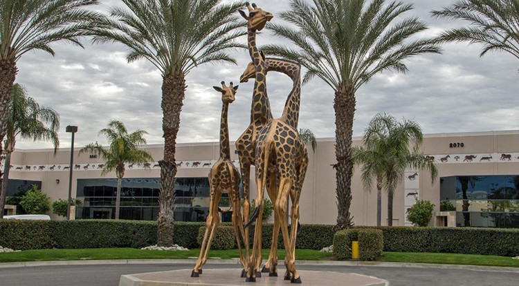 Factory Custom Metal Craft Animal Statue Life Size Outdoor Bronze Sculpture