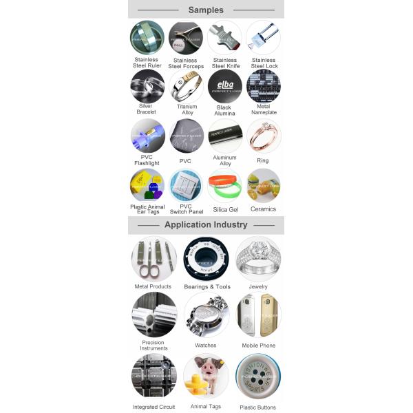 20W 7000mm/S Metal Laser Marking Machine High Speed Hard Plastics Stainless Steel Iron