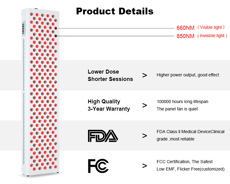 Full Body LED Red Light Therapy Portable For Pain Shielding 3 Year Warranty