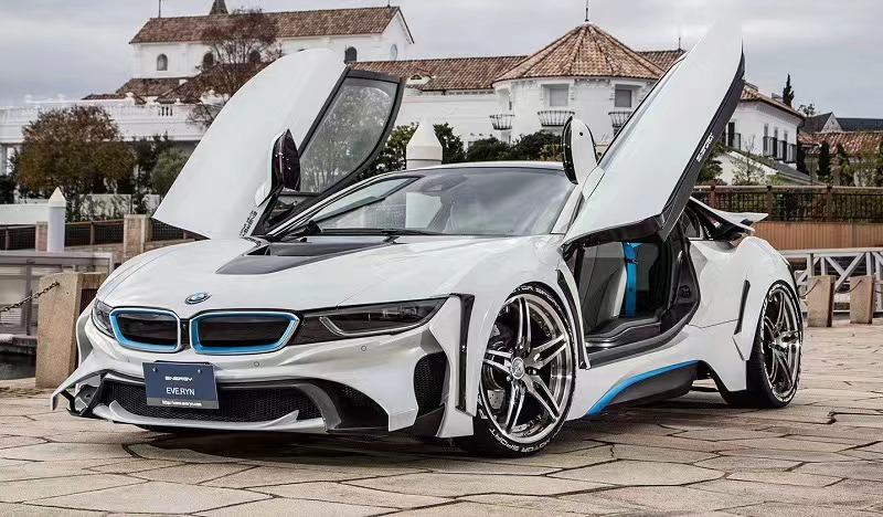 For BMW I8 Carbon Fiber Body Kit I8 Upgrade Energy-style Front and Rear Bumper Spoiler Widebody Kit
