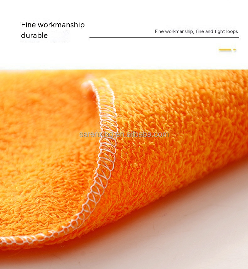 Rectangle Microfiber Kitchen Cleaning Towel with Small Stripe Fabric and Customer Logo