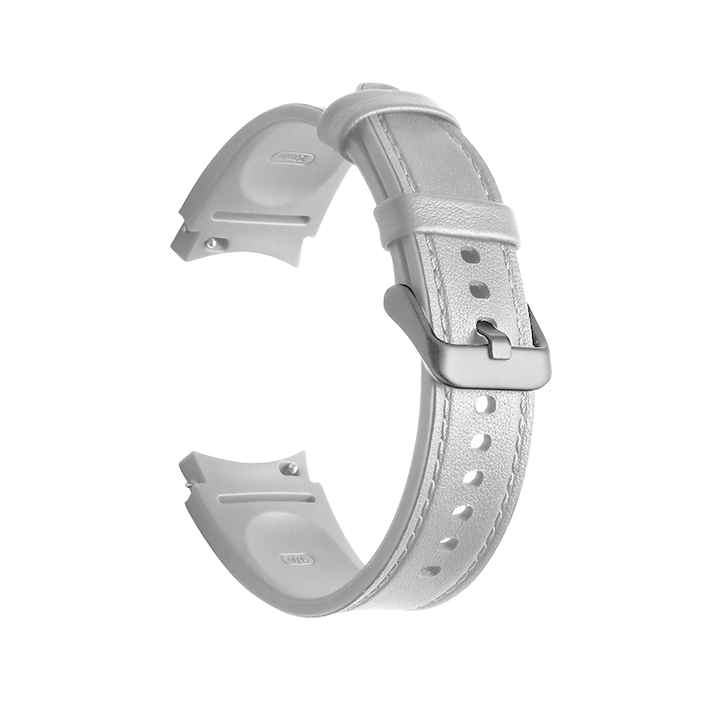 20mm Silicone Leather Watch Band Retro Replacement for Samsung Watch Series Band Width