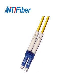 Buy cheap SM 9 / 125 LC Fiber Optical Pigtail , 0.9mm OFNP Fiber Optic Line With Jacketed product