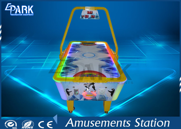 Coin Operated Air Hockey Machine / Video Game Machines Sound Music