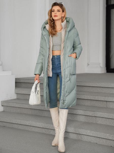 Detachable Lining Fashionable Thickened Down Jacket, down jacket, long women
