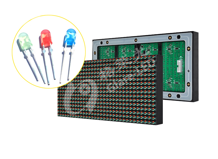 Outdoor Full Color P16 DIP LED Module Screen 5V Input Voltage 990g 10g Weight