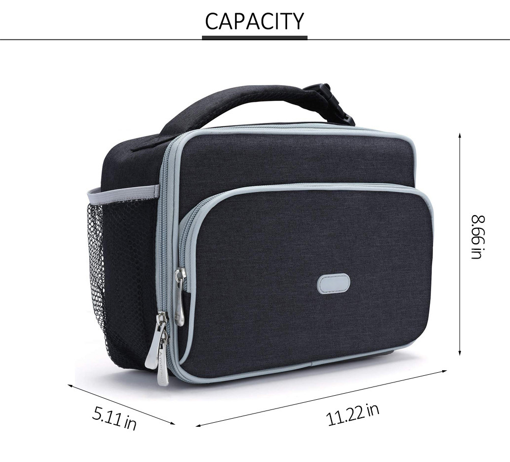 Water-resistant Thermal Lunch Cooler for Adult Travel Picnic Office