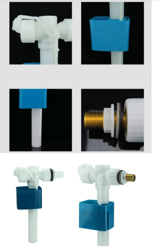 Modern White Xiamen Professional Plastic European Types Toilet Fill Valve Cistern Fitting