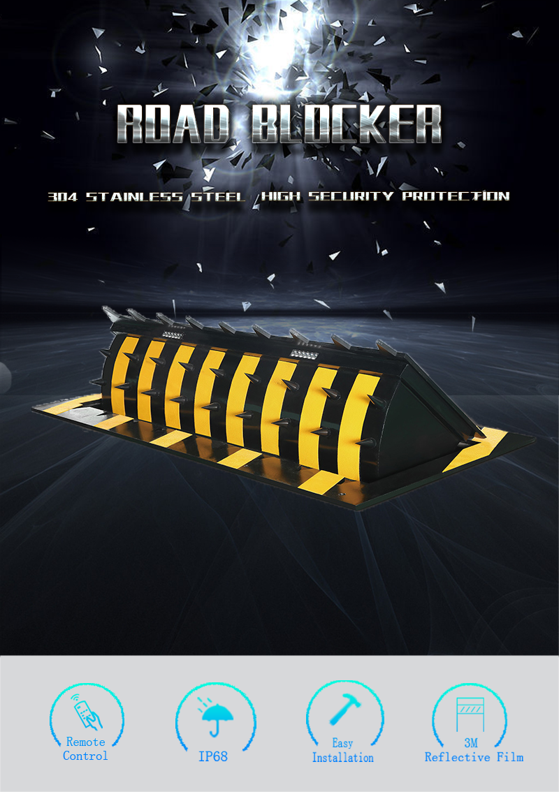 Access Control Hydraulic Road Blocker Traffic Automatic Spike Systems Plate Barrier