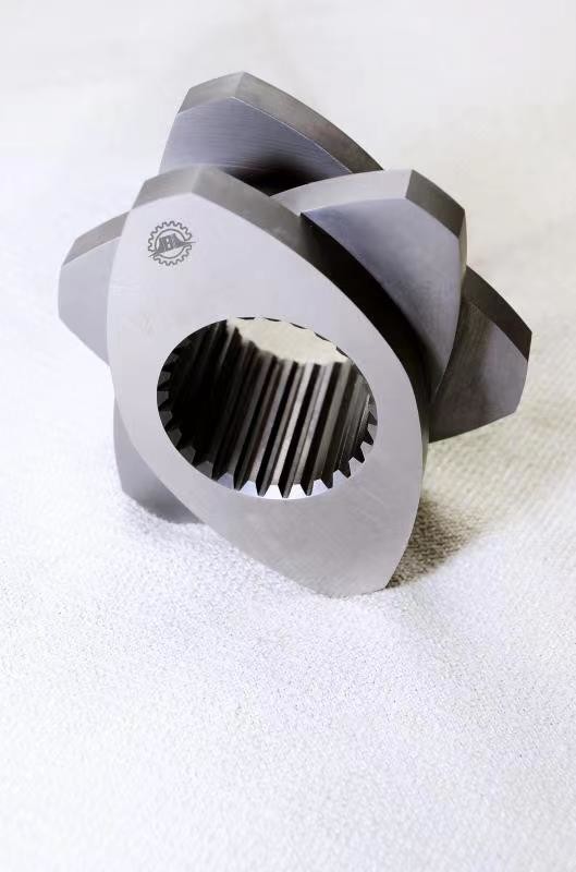 500kg/H - 1200kg/H Twin Screw Extruder Elements Element Screw ISO90001 For Mode Extruders