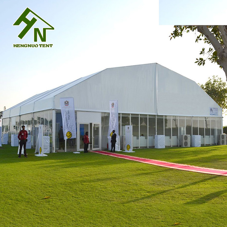 1000 People Exhibition Events Polygonal Tent Glass Side Walls Glasshouse Marquee