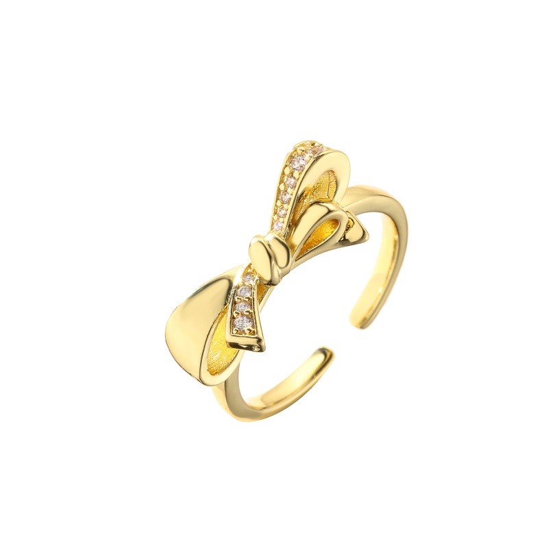 Synthetic CZ 24k Solid Gold Rings Wedding Luxury OEM Elegant Diamond Engagement Rings