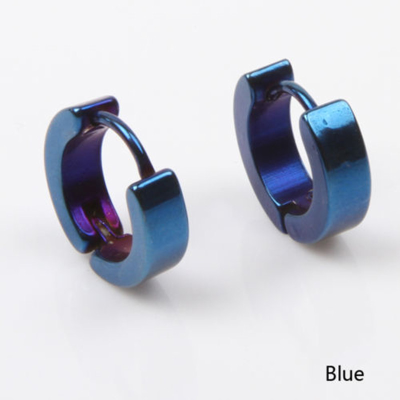 Fashon Round Loop Tiny small Hoop Stainless Steel Earrings For Women Men Jewelry Wholesale Pendientes Mujer Moda Gift