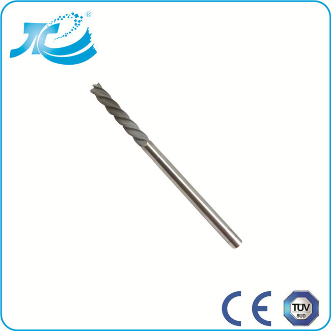 Solid Carbide Four Flute End Mill , Square 45 Helix High Hardness End Mill