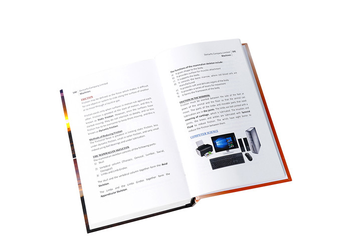 OEM A4 Printing Hardcover Books Printing , Glossy Lamination Book Printing Services
