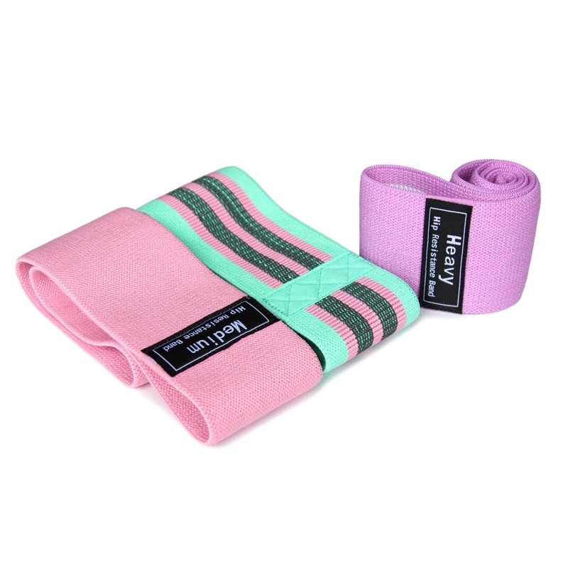 2mm Thick 3.1in Cloth Resistance Bands Set Washable Individual Leg Booty Bands