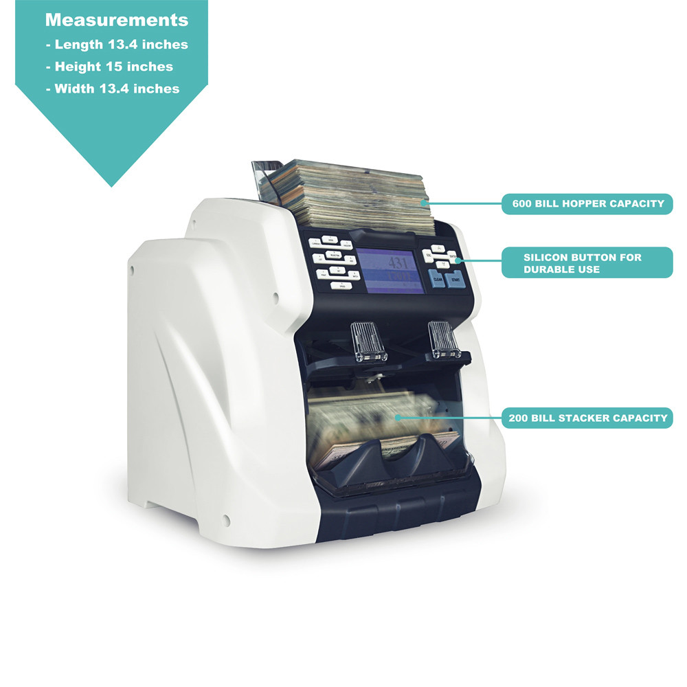 FMD-160 cash counting machine mix value and sort value counter for USD CAD MXN DOP Dominican