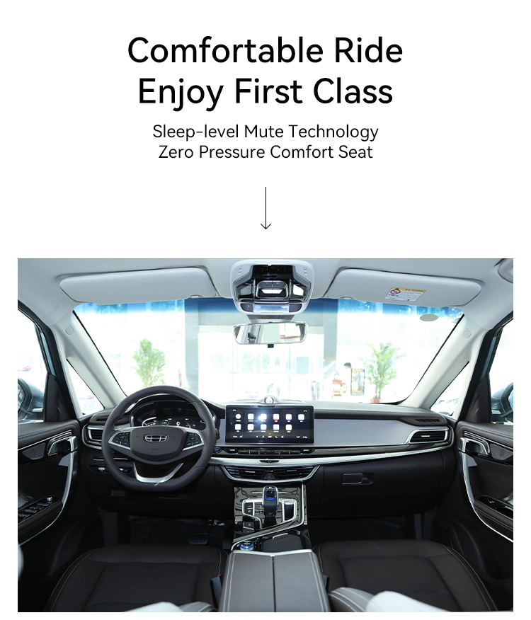 Geely Jiaji PHEV Hybrid Electric Vehicle SUV 7 Seats with 15.5 KWH Battery Capacity and 255n m Maximum Torque