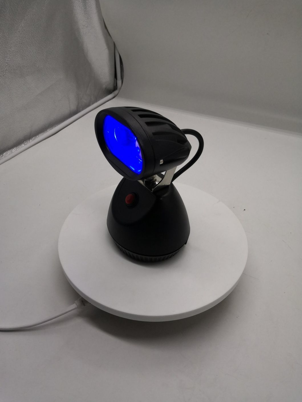 Rechargeable 10W LED Forklift Blue Spot Warning Light Factory