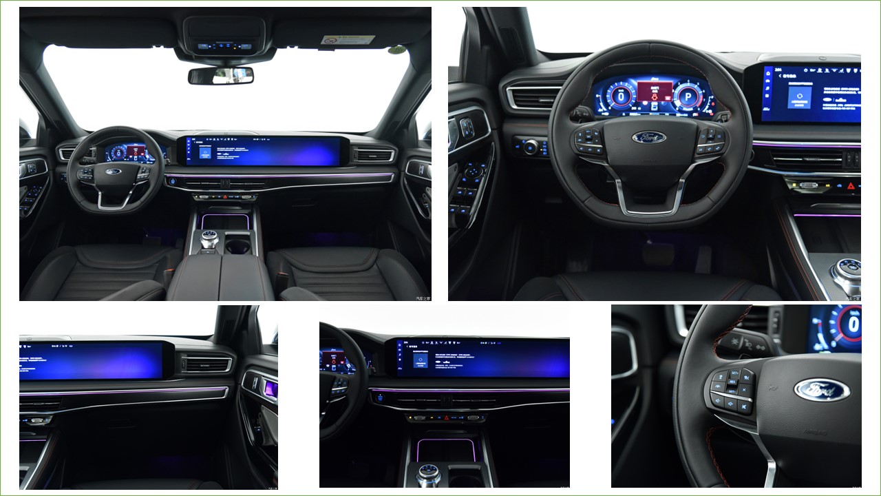 2.3T Gasoline AWD Steering and Cruise Control Changan Ford EXPLORER 6 Seats Medium to Large SUV with Car Entertainment System