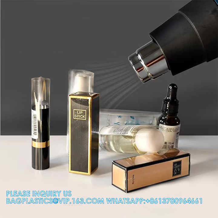 POF Clear Pvc Shrink Film Plastic Heat Shrink Wrap For Can Bottles Packing Tamper Evident Shrink bags