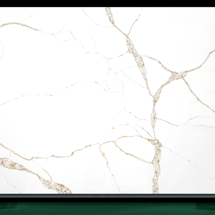 12mm 15mm 20mm Quartz Stone Slab Quartz Calacatta Gold Slab Artificial Quartz Stone