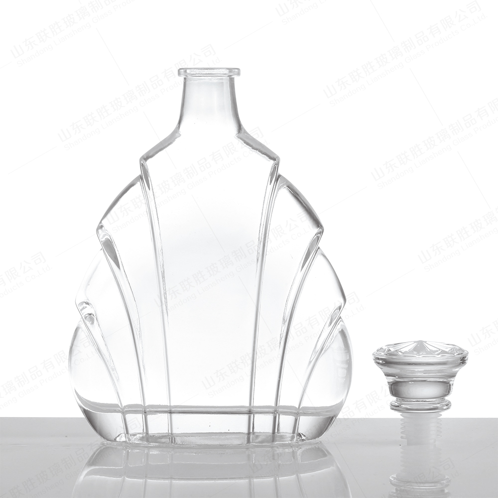 Party 1000ml 750ml 500ml Wine Glass Bottle With Rubber Sealing Stopper