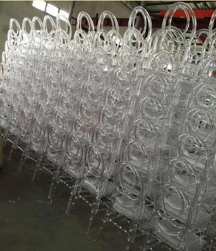 OEM Acrylic Resin Phoenix Chair Modern White Resin Chiavari Chairs