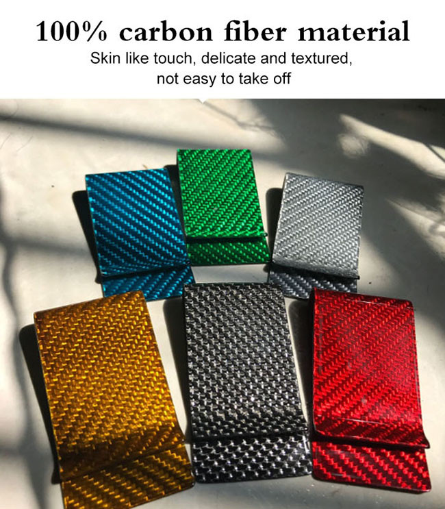 Heat Resistant Ultra Light Carbon Fiber Money Clips