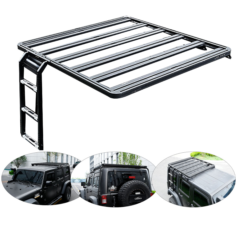 Roof Placement Aluminum Alloy Roof Racks Basket for JEEP JK Customized Universal