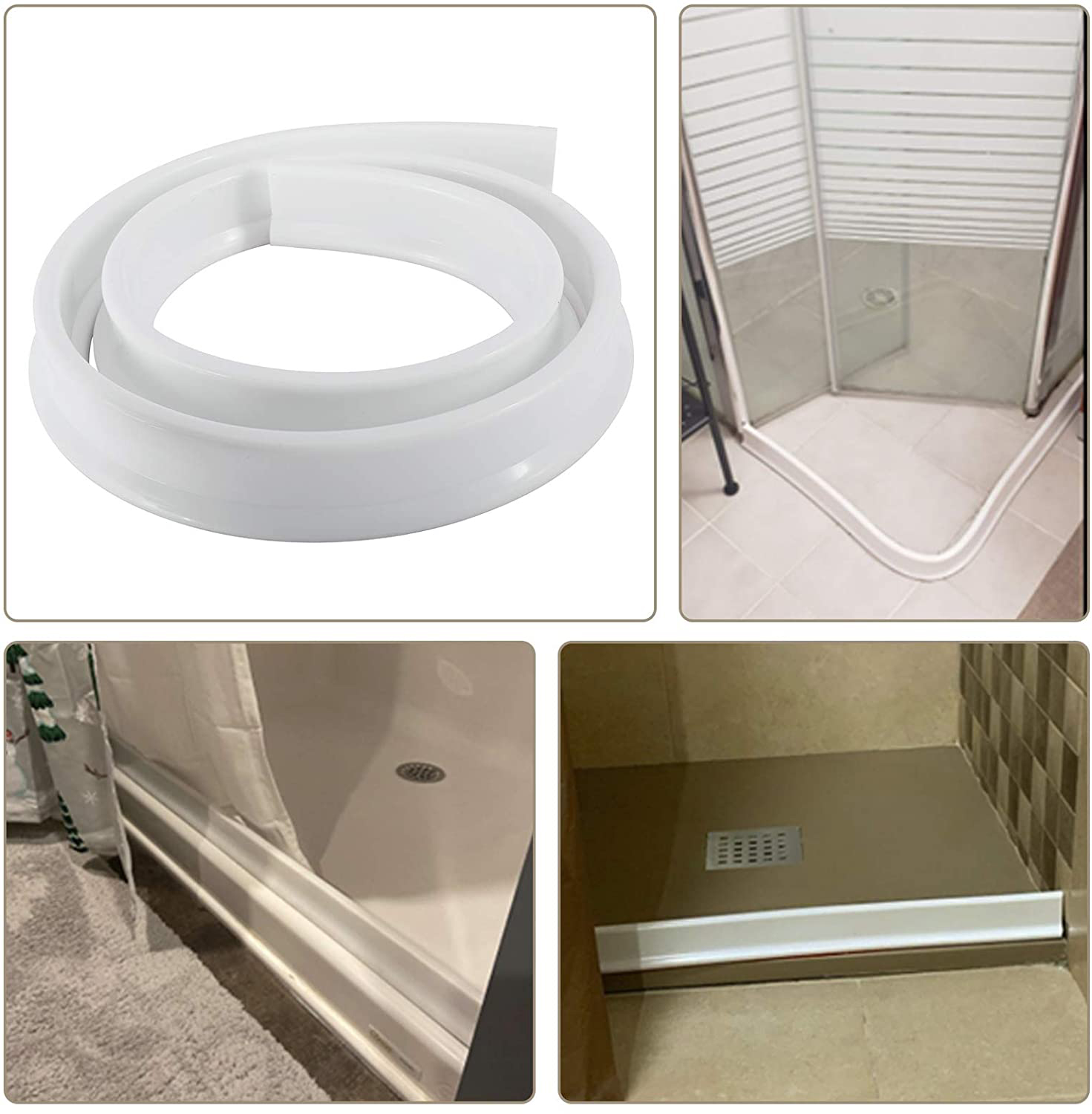 Collapsible Silicone Rubber Water Retainer Shower Dam for Easy and Quick Installation