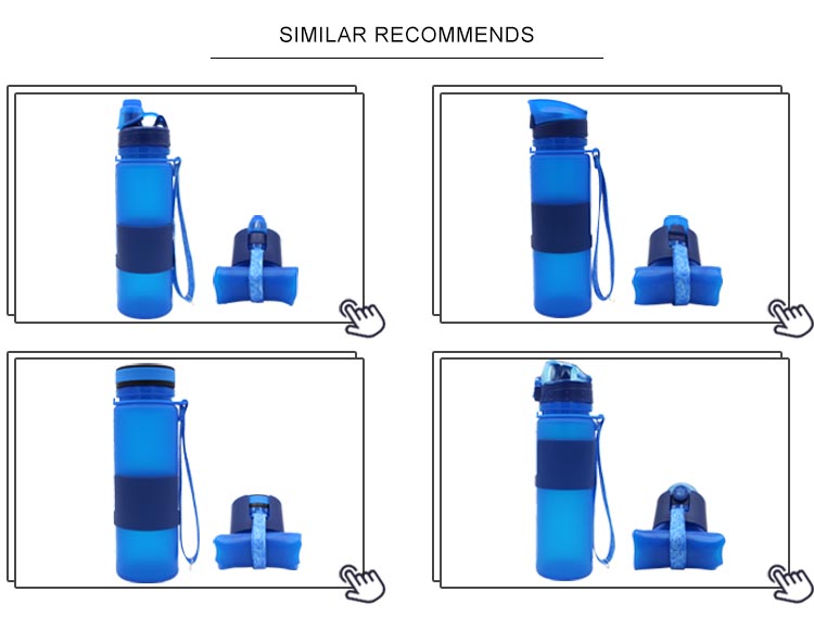 650ML Lightweight Collapsible Silicone Water Bottle