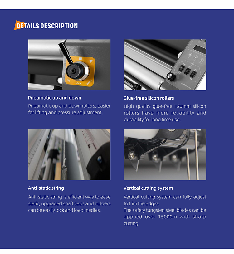 Machinery Hardware VICUT Roll-to-roll Laminator with Vertical Slitting System BOPP PVC CPP Roll Film Laminator