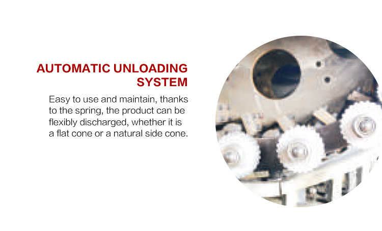 1.5hp Ice Cream Cone Production Line Stainless Steel 55 Baking Plates