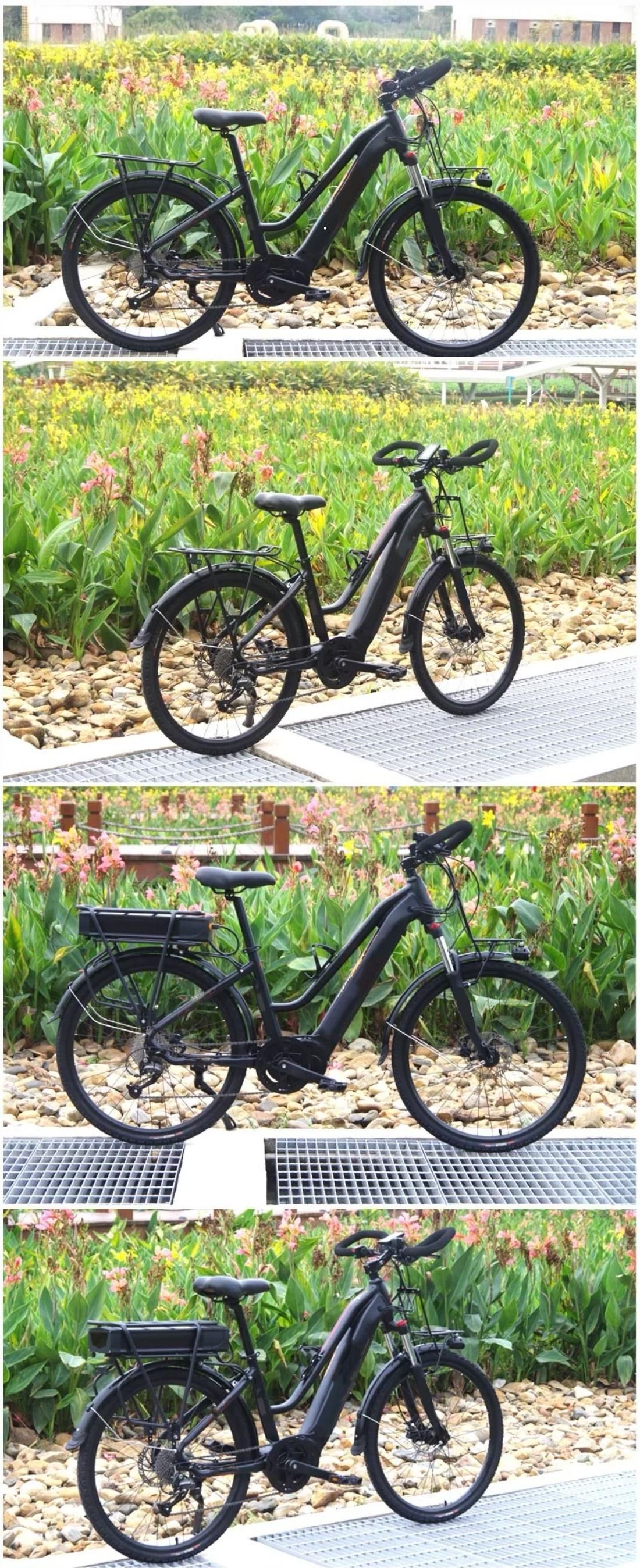 26 Inch Mid Drive Electric Bike 250W Hydraulic Disc Brake Bicycle For Adult