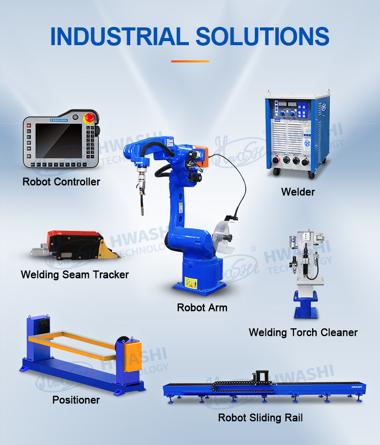 Industrial Automatic Gantry Welding Robot Manufacturer HWASHI 6 Axis CO2 MIG MAG TIG