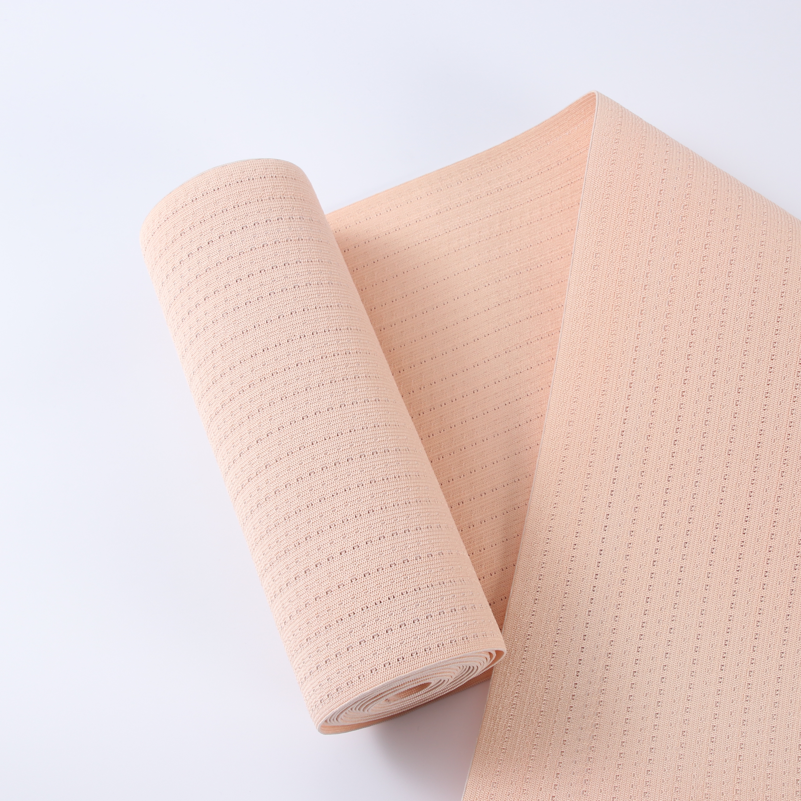 Factory wholesale medical elastic polyester rubber webbing band tape for sewing waist support belt