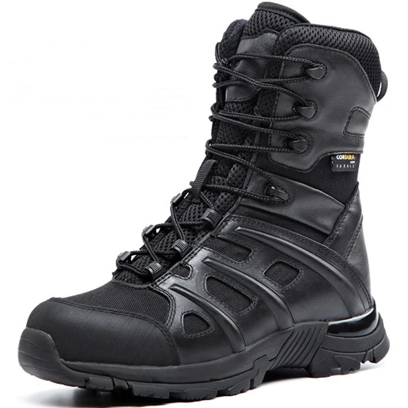 Army Desert Tan Military Boots With Zipper Men'S Tactical Waterproof Non-Slip