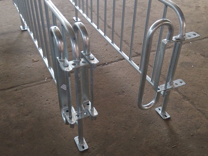 Durable Steel Iron Hog Gestation Stalls , Gestating Pen For Livestock