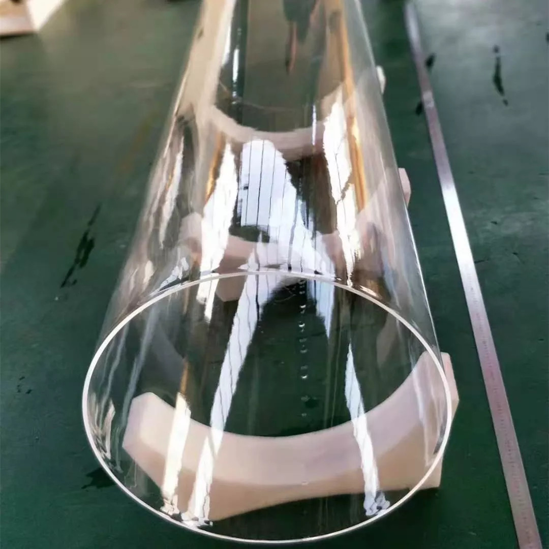 Manufacture High Temperature Resistant Large Quartz Glass Tube