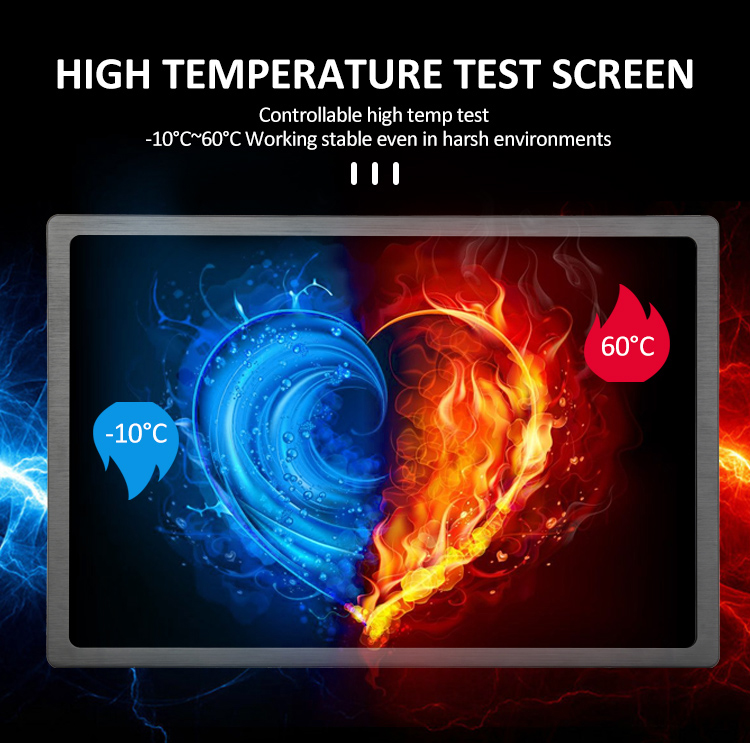 Industrial All In One PC Touch Screen With Intel Celeron J1900 Processor 16.7M Colors