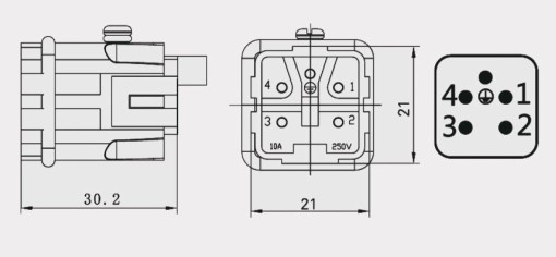 5pin insert size