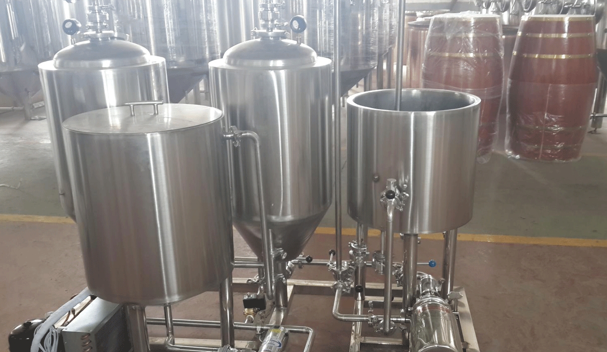 100L micro brewery equipment for home beer brewing with full set of brewing systems
