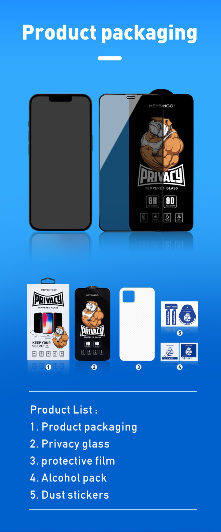 Anti Spy Full Glue Mobile Phone Privacy Screen Protector For Iphone 13 Pro Max